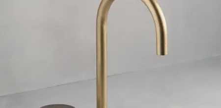 Elements brushed brass mixer, ideal for contemporary bathrooms